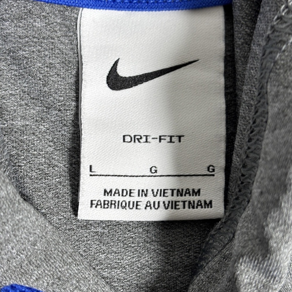 Nike Boise State Broncos Hoodie Performance Shirt Men L Gray Dri Fit Team Issued - Picture 4 of 9